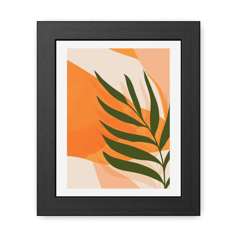 Agora 4 - Tropical Leaf Framed Poster | Modern Wall Art for Home Decor