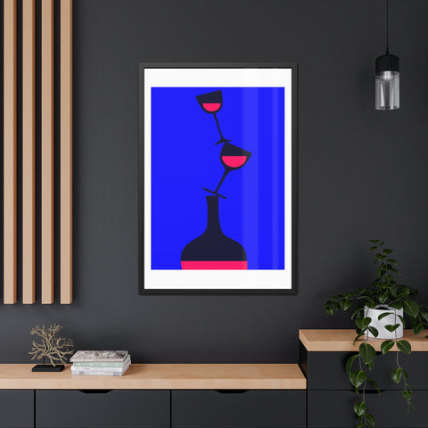 Wine Country 10 - Chic Wine-Themed Framed Poster | Modern Art for Wine Lovers