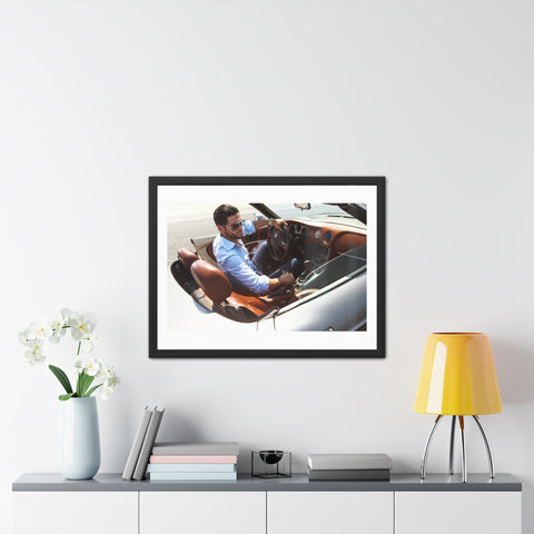 Hop in - Luxury Car Enthusiast Framed Poster - Stylish Wall Art for Home or Office