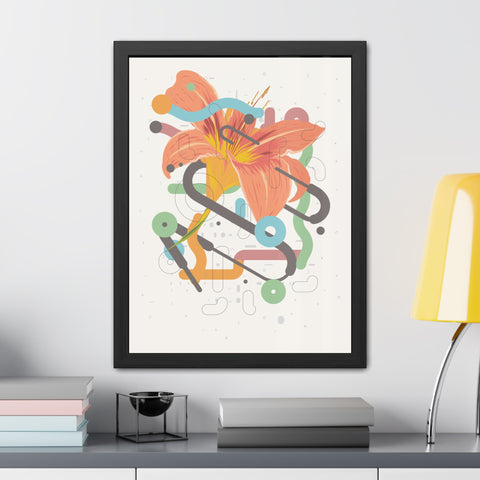 Lavish 4 - Vibrant Floral Art Framed Poster - Modern Home Decor