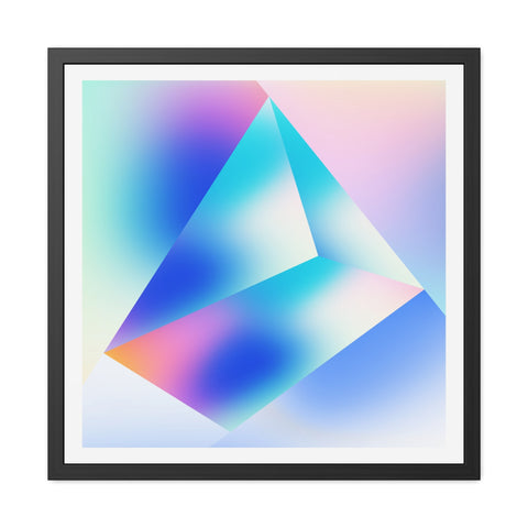 Prisma 2 - Abstract Crystal Framed Poster - Modern Wall Art for Home Decor