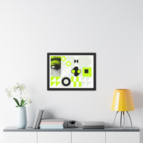 Modern Geometric Framed Poster Art – Eye-Catching Home Decor