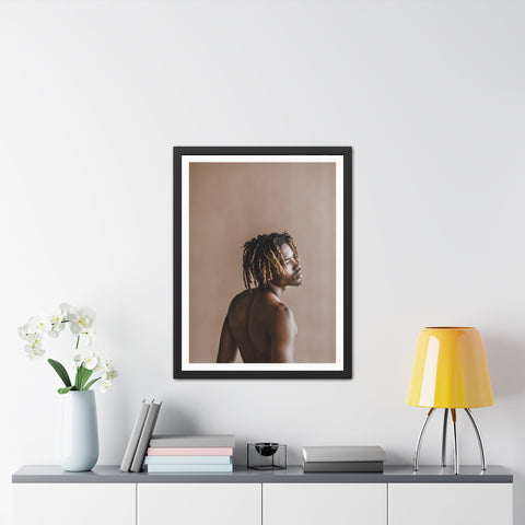 Male Portrait 3 - Elegant Framed Poster - Artistic Male Portrait for Modern Home Decor