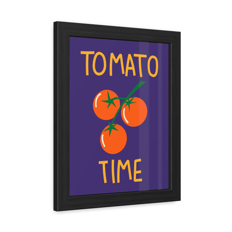 Tomato Time Framed Poster - Bright and Playful Kitchen Decor