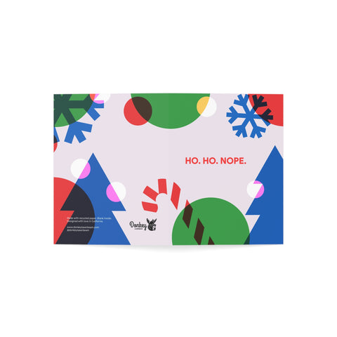 "Ho. Ho. Nope." Holiday Greeting Card – Christmas / Holiday Greeting Card - Illustrated, Funny, Snarky, Modern