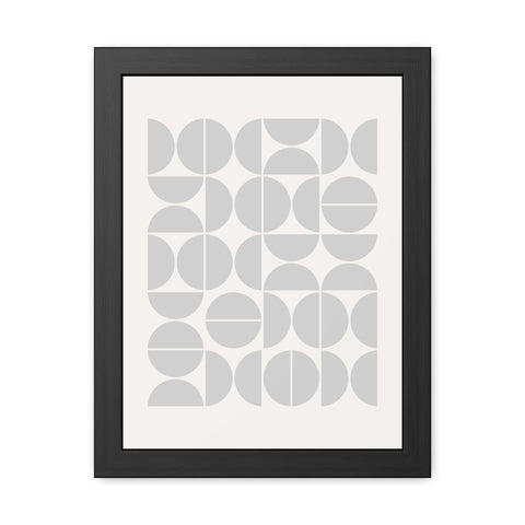 Crown 1 - Minimalist Geometric Framed Poster - Modern Wall Art for Home Decor