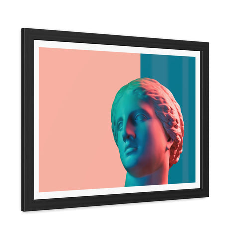 Look - Modern Art Framed Posters - Abstract Head Sculpture Decor for Home & Office
