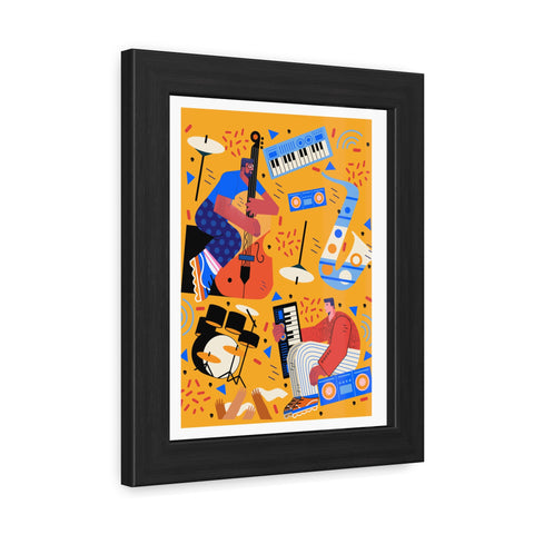 Musicana 4 - Vibrant Music-Themed Framed Posters - Perfect for Home Decor & Gift