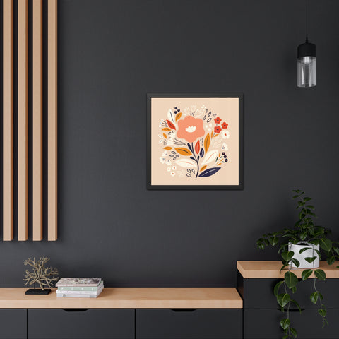 Bloom 3 - Floral Framed Poster – Vibrant Wall Art for Home Decor