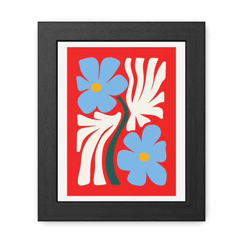Natural Formation 3 - Vibrant Floral Framed Poster - Modern Home Decor Art