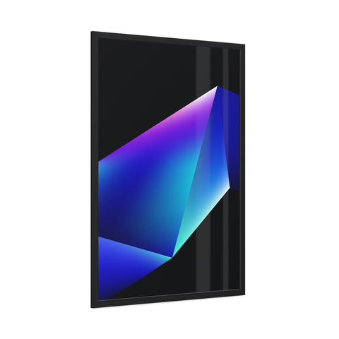 Omega 4 - Modern Geometric Framed Poster - Abstract Art for Stylish Home Decor