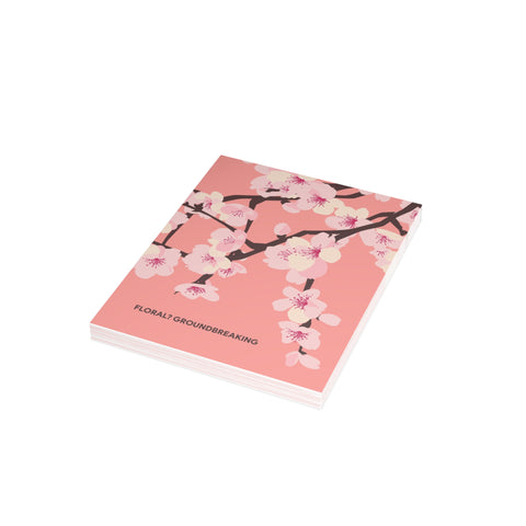 Cherry Blossom Greeting Cards — Abstract / Floral Greeting Card - Illustrated, Beautiful, any occasion