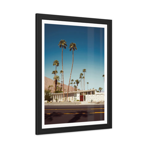 Palm Springs 2 - Vintage Palm Tree Framed Poster - Mid-Century Modern Wall Art
