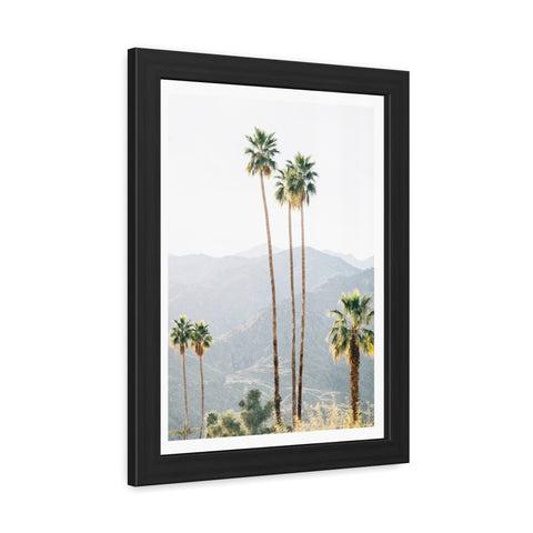 Palm Springs - Palm Trees Framed Poster - Tropical Wall Art for Home Decor