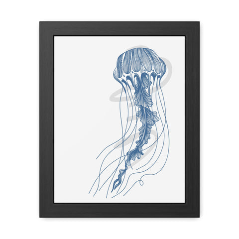 Marine Life 3 - Coastal Crab Framed Poster - Nautical Wall Art for Ocean Lovers, Beach Decor