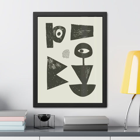 Jonathan 1 - Abstract Geometric Framed Poster Artwork - Modern Home Decor