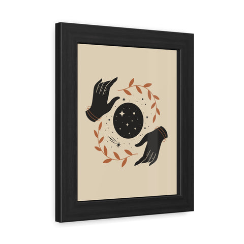 Witchcraft - Celestial Hands Framed Poster – Bohemian Wall Art for Home Decor
