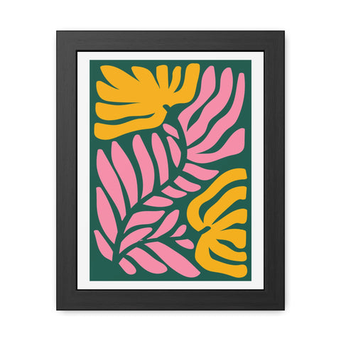 Natural Formation 8 - Tropical Floral Framed Poster - Modern Wall Art for Home Decor