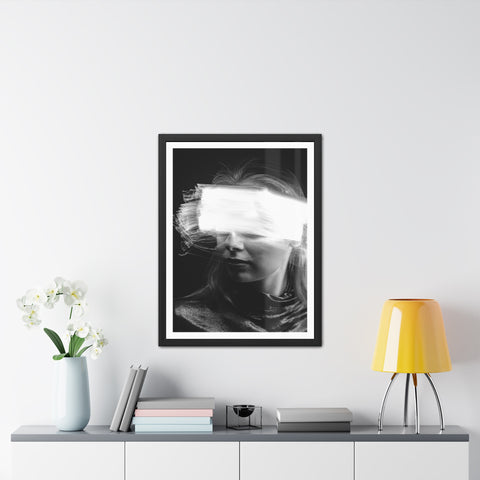 Flash of light - Portrait - Abstract Framed Poster - Modern Wall Art for Creative Spaces