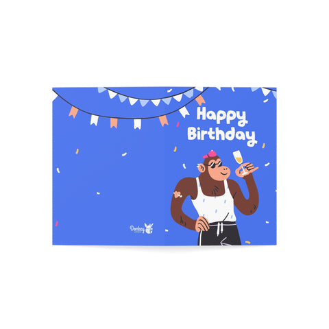 Happy Birthday (Cool Monkey) - Greeting Card