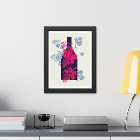 Wine Country 8 - Elegant Framed Poster with Wine Motif - Perfect for Home Decor and Wine Lovers