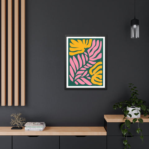 Natural Formation 8 - Tropical Floral Framed Poster - Modern Wall Art for Home Decor