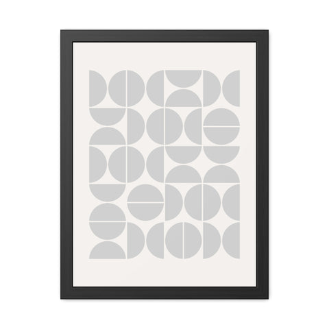 Crown 1 - Minimalist Geometric Framed Poster - Modern Wall Art for Home Decor