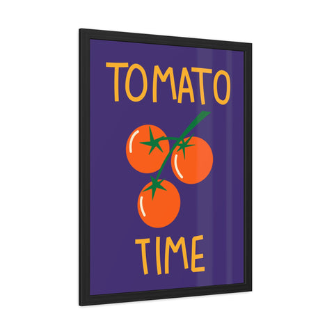Tomato Time Framed Poster - Bright and Playful Kitchen Decor