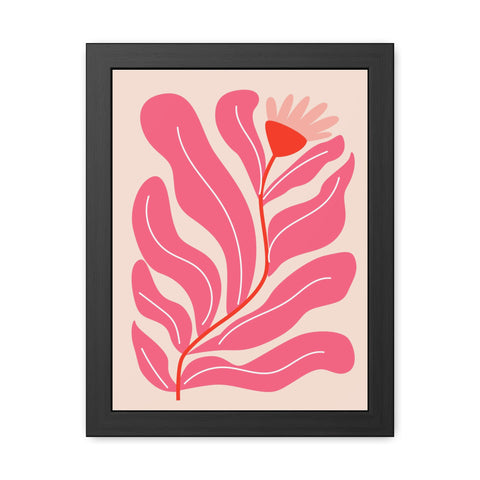Marinda 6 - Vibrant Floral Framed Poster - Modern Wall Art Decor