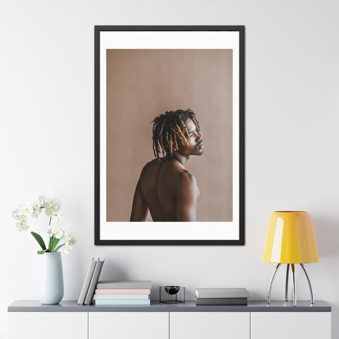 Male Portrait 3 - Elegant Framed Poster - Artistic Male Portrait for Modern Home Decor
