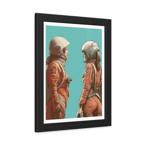 Astrum 4 - Astro Team Framed Poster - Inspirational Space Art for Home Decor