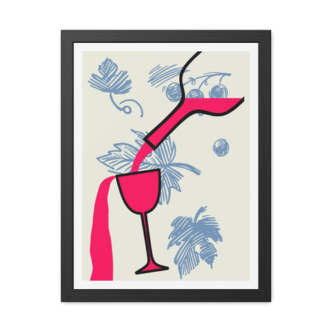 Wine Country 9 - Tropical Cocktail Framed Poster - Vibrant Wall Art for Home Decor