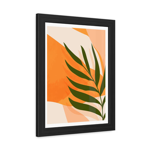 Agora 4 - Tropical Leaf Framed Poster | Modern Wall Art for Home Decor