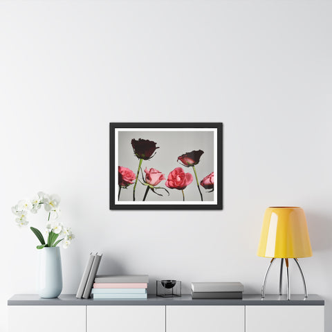 Roses - Elegant Floral Framed Poster | Romantic Home Decor