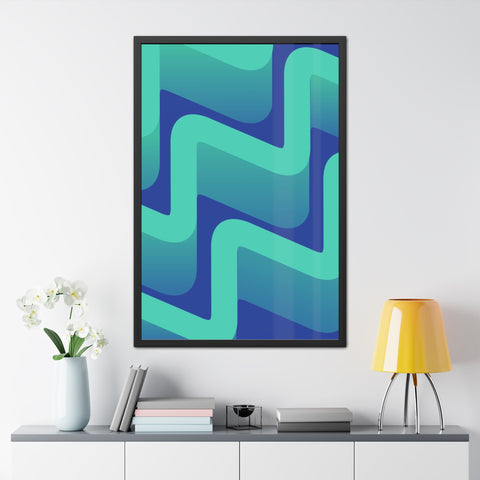 Abstractica 3 - Abstract Waves Framed Poster | Modern Home Decor | Vibrant Wall Art