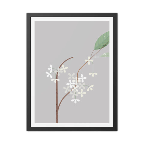 Botanical Gradual 3 - Floral Framed Poster - Elegant Wall Art for Home Decor