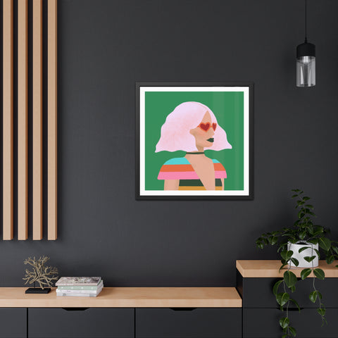 Day at the Opera - Vibrant Framed Poster - Retro Chic Wall Art for Trendsetters