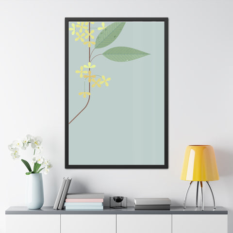 Botanical Gradual 1 - Framed Poster - Elegant Floral Art for Home Décor