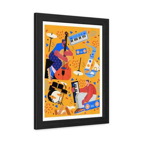 Musicana 4 - Vibrant Music-Themed Framed Posters - Perfect for Home Decor & Gift