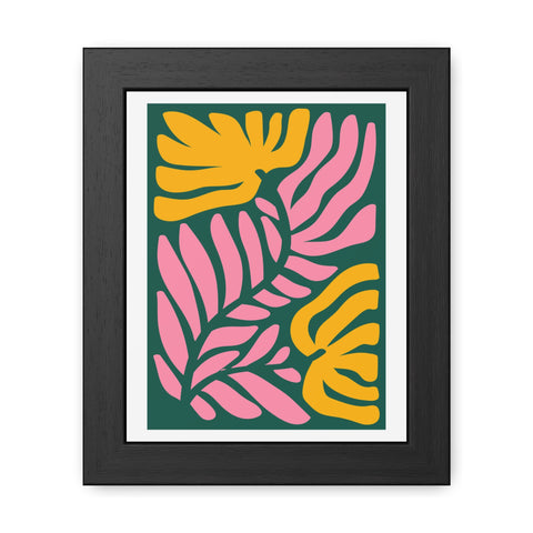 Natural Formation 8 - Tropical Floral Framed Poster - Modern Wall Art for Home Decor