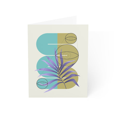 Botanical Greeting Card — Abstract Greeting Card - Illustrated, Beautiful, Modern
