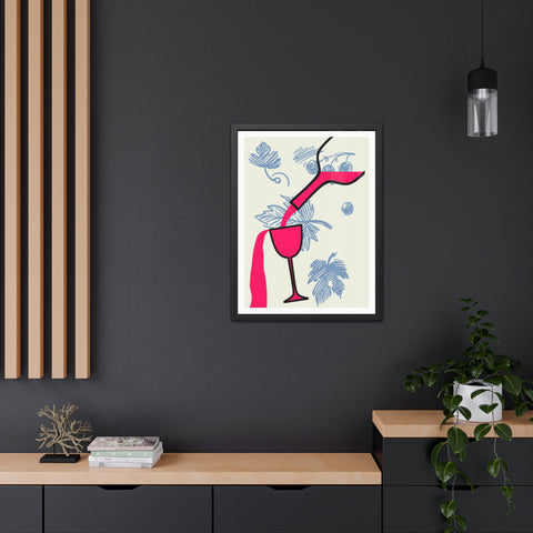 Wine Country 9 - Tropical Cocktail Framed Poster - Vibrant Wall Art for Home Decor
