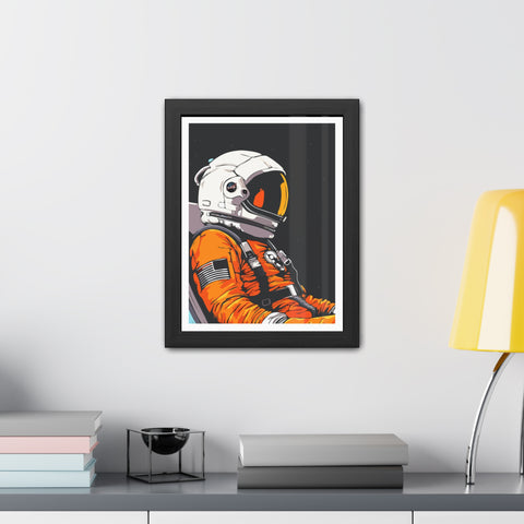 Astrum 1 - Astronaut Framed Poster - Space Art for Adventure Lovers