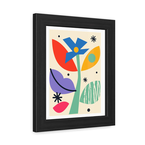 Kurian 11 - Vibrant Floral Framed Poster - Modern Wall Art for Home Décor