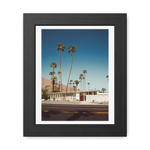 Palm Springs 2 - Vintage Palm Tree Framed Poster - Mid-Century Modern Wall Art