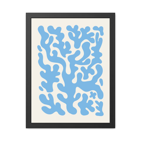 Natural Formation 1 - Ocean-Inspired Framed Poster - Abstract Coral Design for Home Decor