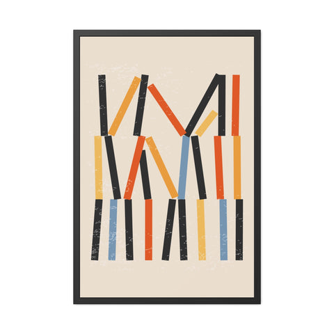 Jarrod 3 - Abstract Framed Poster - Modern Art Wall Decor for Home & Office