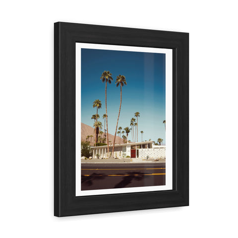Palm Springs 2 - Vintage Palm Tree Framed Poster - Mid-Century Modern Wall Art