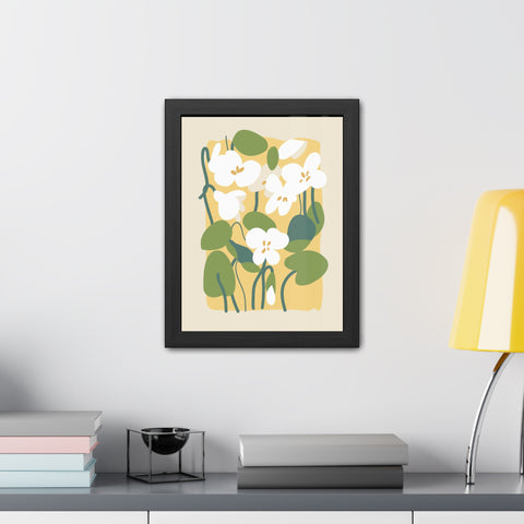 Flowers 1 - Botanical Framed Poster - Floral Wall Art for Home Decor, Perfect Gift for Nature Lovers