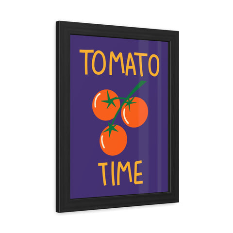 Tomato Time Framed Poster - Bright and Playful Kitchen Decor
